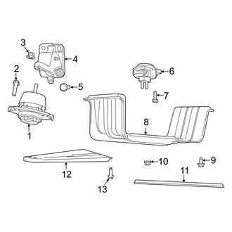 Jeep OE - Engine & Transmission Mounting (AWD 3.6L)