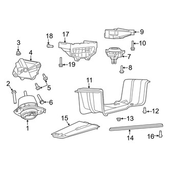 Jeep OE - Engine & Transmission Mounting (5.7L)