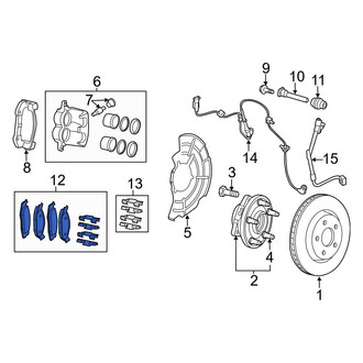 Jeep OE - Front Disc Brake Pad Set