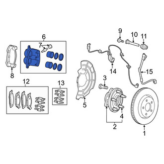 Jeep OE - Front Left Disc Brake Caliper