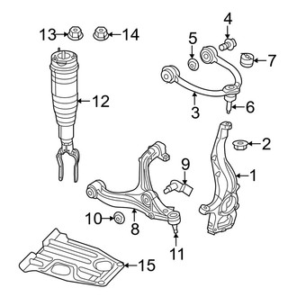 Jeep OE - Front Suspension - Suspension Components (With Quadra Lift)