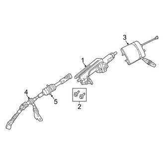 Jeep OE - Steering Column - Shaft & Internal Components