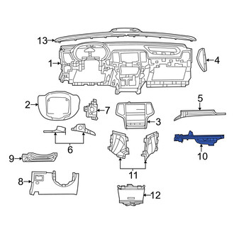 Jeep OE - Right Instrument Panel Trim Panel