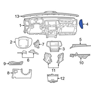 Jeep OE - Right Instrument Panel Side Cover