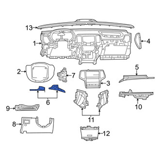 Jeep OE - Right Instrument Panel Trim Panel