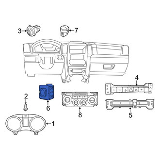 Jeep OE - Rear Back Glass Release Switch