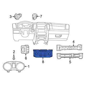 Jeep OE - HVAC Temperature Control Panel