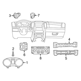 Jeep OE - Instrument Panel - Cluster & Switches
