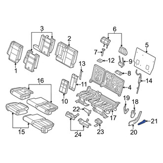 Jeep OE - Rear Left Seat Back Recliner Adjustment Handle
