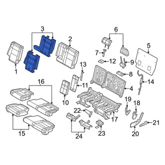 Jeep OE - Rear Left Seat Back Cushion
