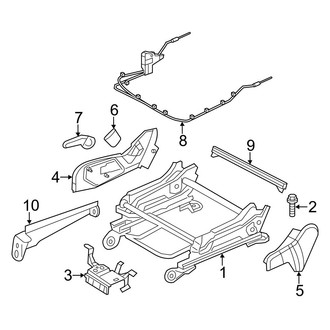 Jeep OE - Seats & Tracks - Tracks & Components (Manual Passenger Seat)
