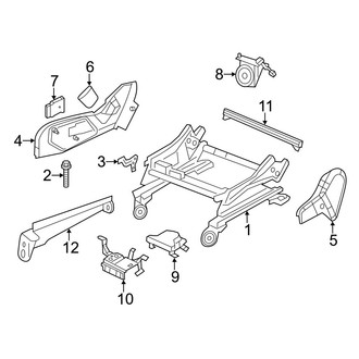 Jeep OE - Seats & Tracks - Tracks & Components (Passenger Seat, Power)