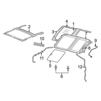 Jeep OE - Roof - Sunroof (Single Glass)