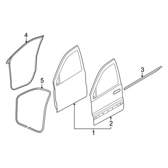 Jeep OE - Front Door - Door & Components