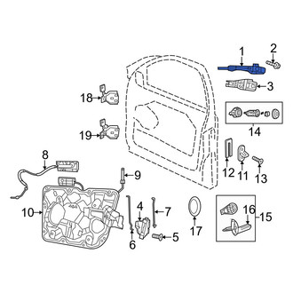 Jeep OE - Front Left Outer Exterior Door Handle