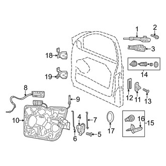 Jeep OE - Front Door - Lock & Hardware