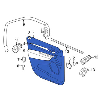 Jeep OE - Rear Left Inner Door Interior Trim Panel