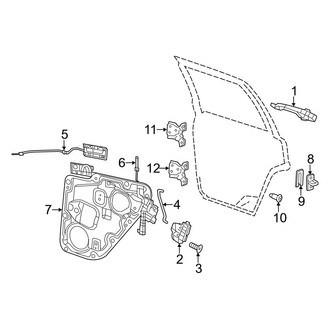 Jeep OE - Rear Door - Lock & Hardware