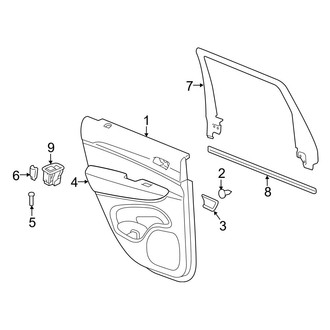 Jeep OE - Rear Door - Interior Trim