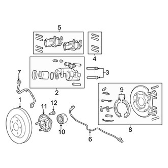 Jeep OE - Rear Suspension - Brake Components