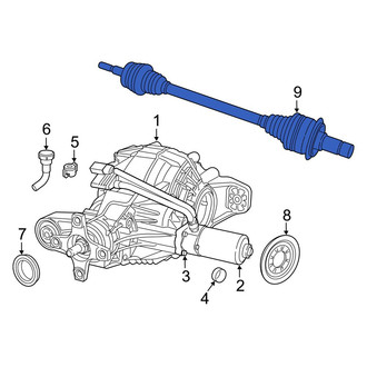 Jeep OE - Rear Right CV Axle Assembly