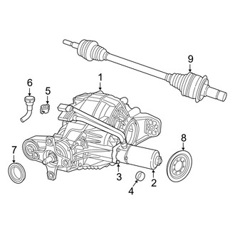 Jeep OE - Rear Suspension - Axle Housing (With Electronic Axle)