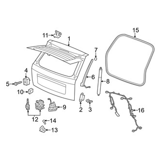 Jeep OE - Lift Gate - Gate & Hardware
