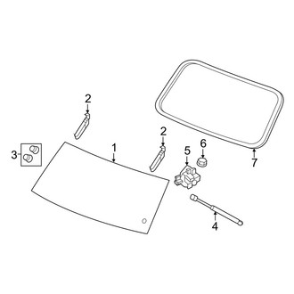 Jeep OE - Lift Gate - Glass