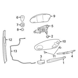 Jeep OE - Lift Gate - Wiper & Washer Components