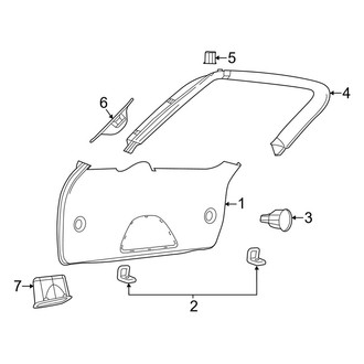 Jeep OE - Lift Gate - Interior Trim