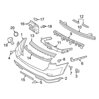 Jeep OE - Rear Bumper - Bumper & Components (Laredo / Limited / Overland / Overland Summit)