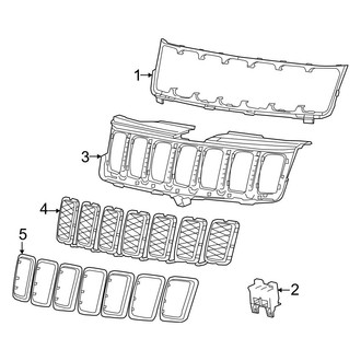 Jeep OE - Grille & Components (75th Anniversary)