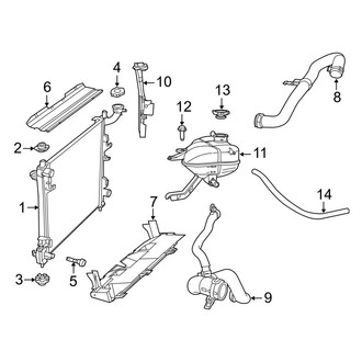 Jeep OE - Cooling - Radiator & Components (3.0L)