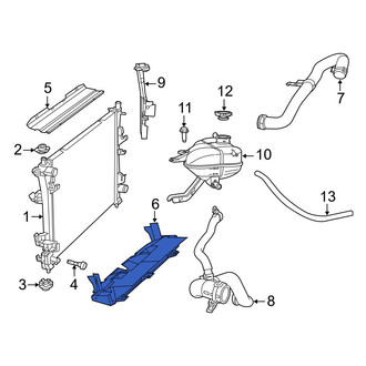 Jeep OE - Lower Radiator Support Baffle