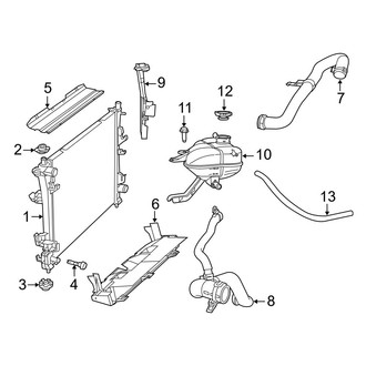Jeep OE - Cooling - Radiator & Components (3.0L)