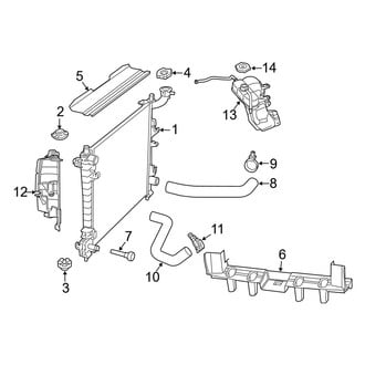 Jeep OE - Cooling - Radiator & Components (75th Anniversary / Laredo / Limited / Overland / Summit 3.6L)