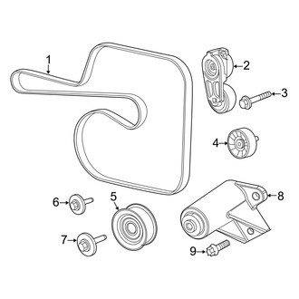 Jeep OE - Cooling - Belts & Pulleys (5.7L)