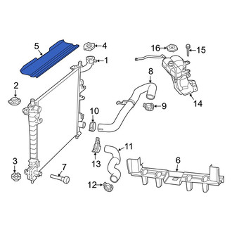 Jeep OE - Upper Radiator Support Baffle