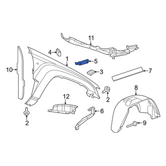 Jeep OE - Rear Right Fender Bracket