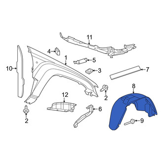 Jeep OE - Front Left Fender Splash Shield