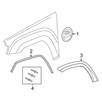 Jeep OE - Fender - Exterior Trim (AWD)
