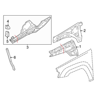 Jeep OE - Fender - Structural Components & Rails
