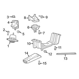 Jeep OE - Engine & Transmission Mounting (RWD 3.6L)