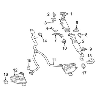 Jeep OE - Exhaust System - Exhaust Components (3.0L)