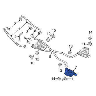 Jeep OE - Left Exhaust Muffler
