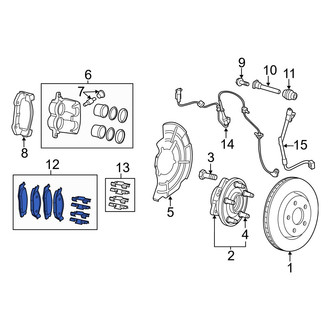 Jeep OE - Front Disc Brake Pad Set