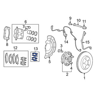 Jeep OE - Front Disc Brake Pad Set