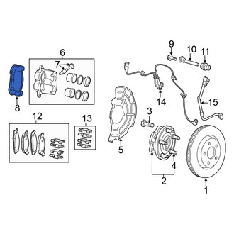 Jeep OE - Front Disc Brake Caliper Bracket