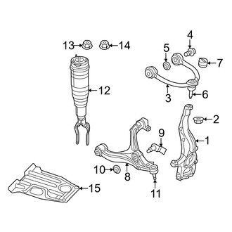 Jeep OE - Front Suspension - Suspension Components (With Quadra Lift), (RWD)