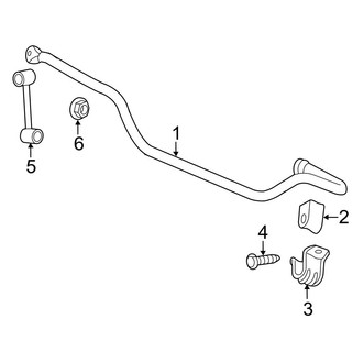 Jeep OE - Front Suspension - Stabilizer Bar & Components (AWD)